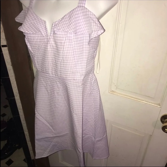 Purple lightweight plaid tartan sundress - Picture 6 of 8